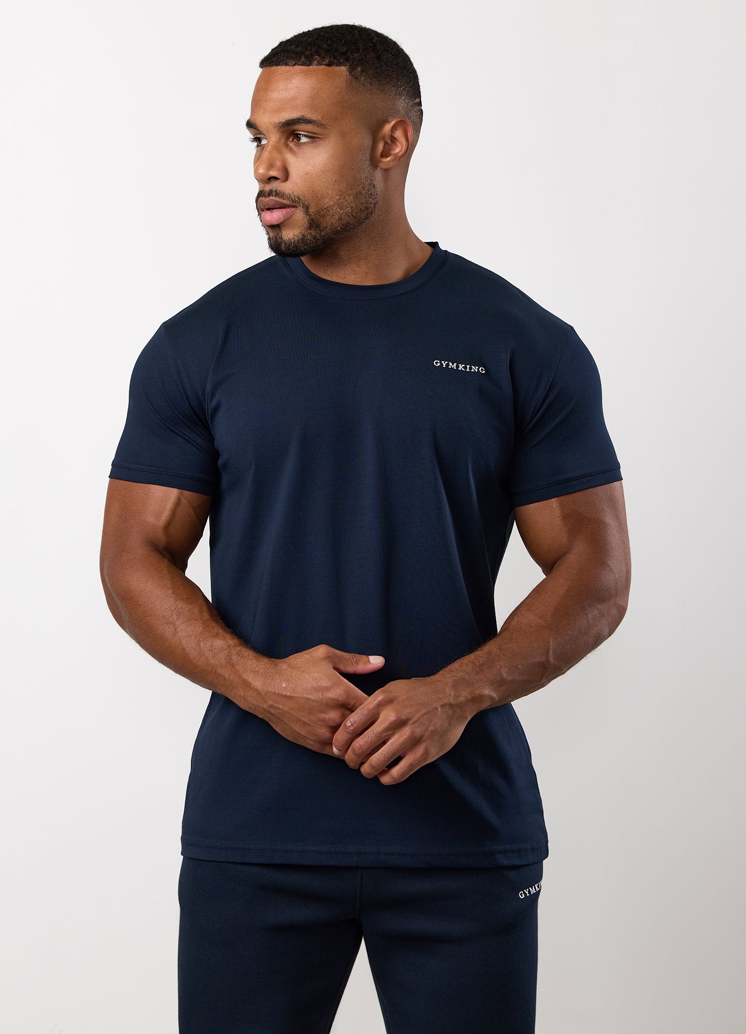 Gym King Fundamental Linear T-Shirt - Navy Xxl Gym King Fundamental Linear T-Shirt – Navy Xxl