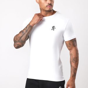Gym King Fundamental Jersey T-Shirt - White Xs