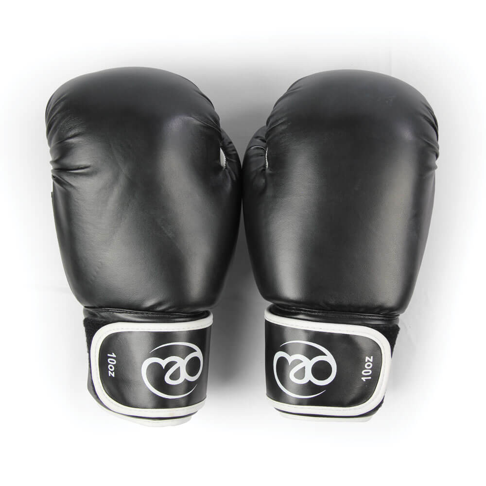 Fitness Mad Sparring Gloves - Black/White - 12oz Fitness Mad Sparring Gloves – Black/White – 12oz