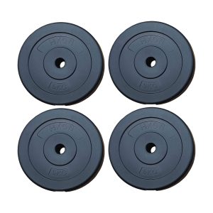 HXGN 4 x 5kg Standard 1" Weight Plates