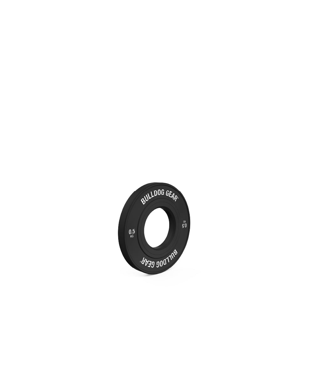BlackCompFrac-0.5.jpg Bulldog Gear - Black Fractional Weight Change Plates 1.0 - 0.5kg-5kg — 0.5KG Pair