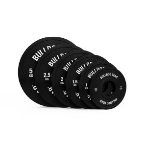 Bulldog Gear - Black Fractional Weight Change Plates 1.0 - 0.5kg-5kg — 25KG Set - (0.5kg to 5kg)