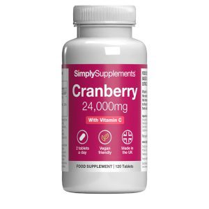 Cranberry Tablets 24,000mg with Vitamin C 160mg