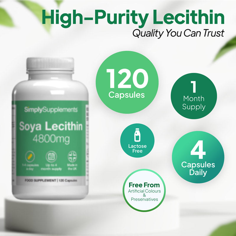 Soya Lecithin Capsules 4,800mg - product image 3 Soya Lecithin Capsules 4,800mg - retailer product image 3