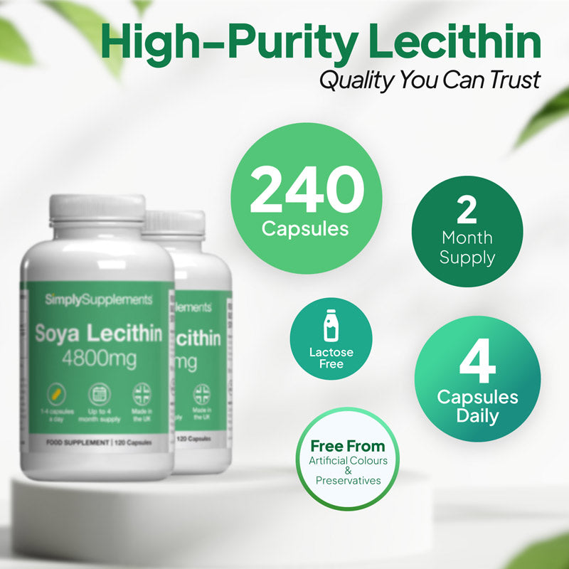 Soya Lecithin Capsules 4,800mg - product image 4 Soya Lecithin Capsules 4,800mg - retailer product image 4