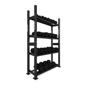 Bulldog Gear - Hex Dumbbells 1.0 390kg Set (2.5kg to 30kg) + Storage System - 120cm Bundle