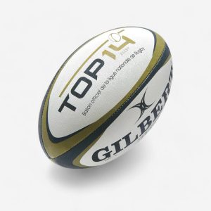 Size 5 Rugby Ball Top 14 - Golden White