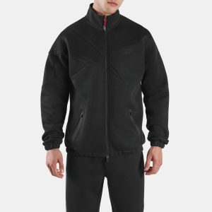 Reebok DreamBlend Spacer Vector Men's Track Jacket, Black
