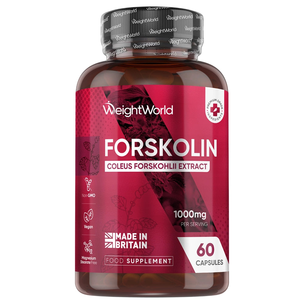 ss-weightworld-4391101 Pure Forskolin - 1000 mg 60 Capsules - Natural Dietary Supplement