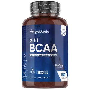 BCAA Tablets with B6 & B12 | 2000mg 180 Tablets | WeightWorld