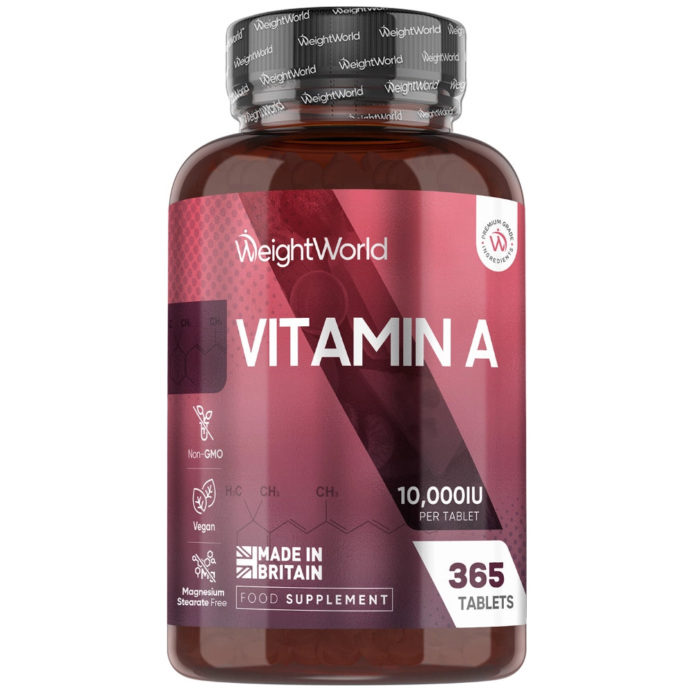 ss-weightworld-49440 Vitamin A Tablets | 10000IU 365 Tablets | WeightWorld UK