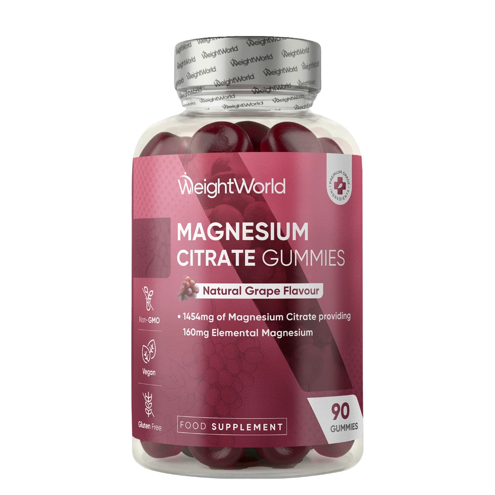 ss-weightworld-4948900100 Magnesium Citrate Gummies - 160mg 90 Gummies - Magnesium Citrate Extract - 1.5-month supply