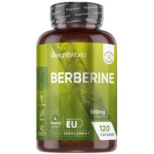 Berberine Capsules | 500 mg 120 Capsules | Natural Wellness Supplement | WeightWorld UK