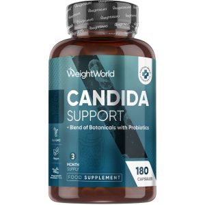 Candida Probiotic Supplement - Yeast Balance Support, 180 Vegan Capsules