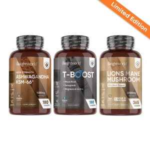 100% Natural Energy & Focus Combo | 3-in-1 Tablets Combo | WeightWorld