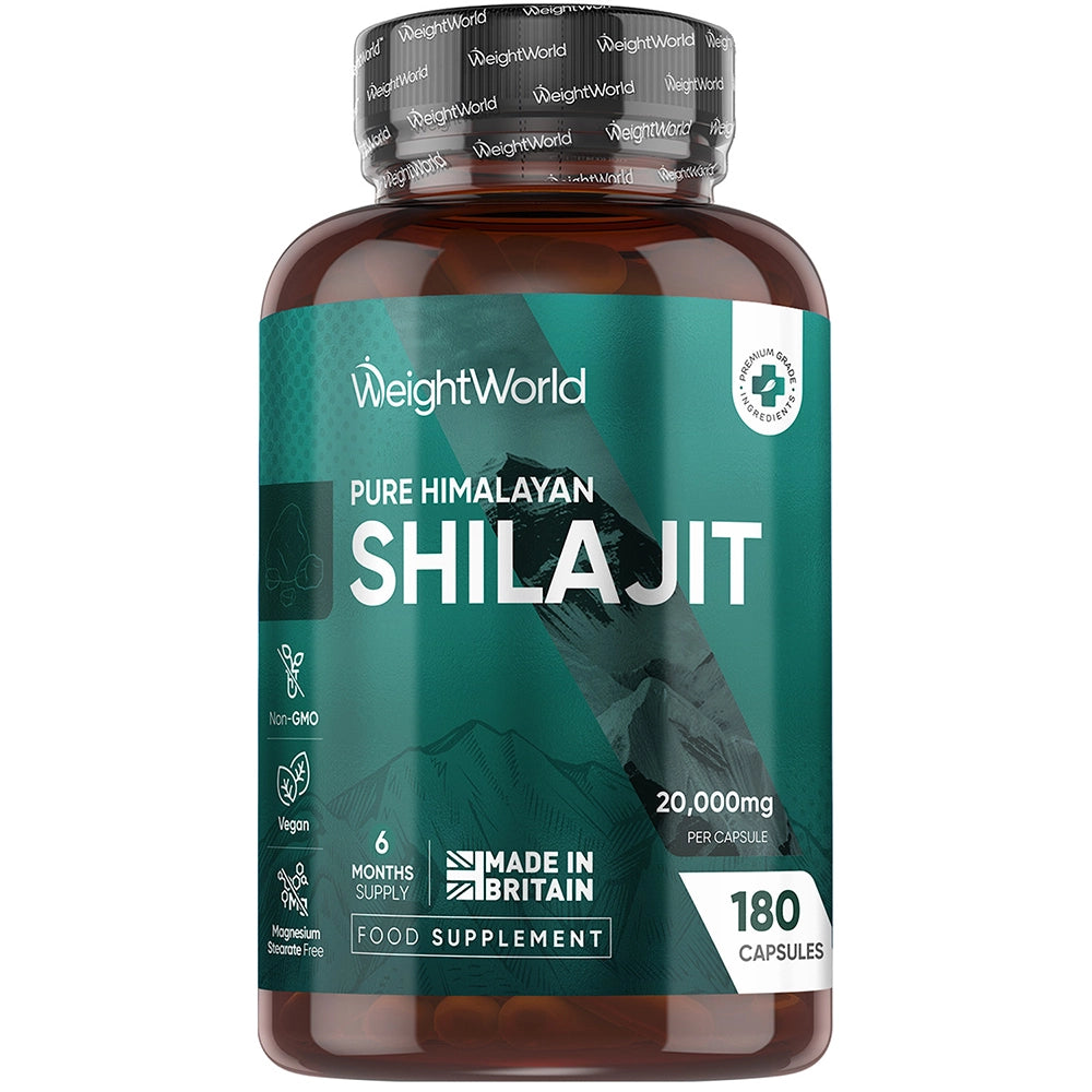ss-weightworld-50795 Pure Himalayan Shilajit | 20,000mg 180 Capsules | WeightWorld UK