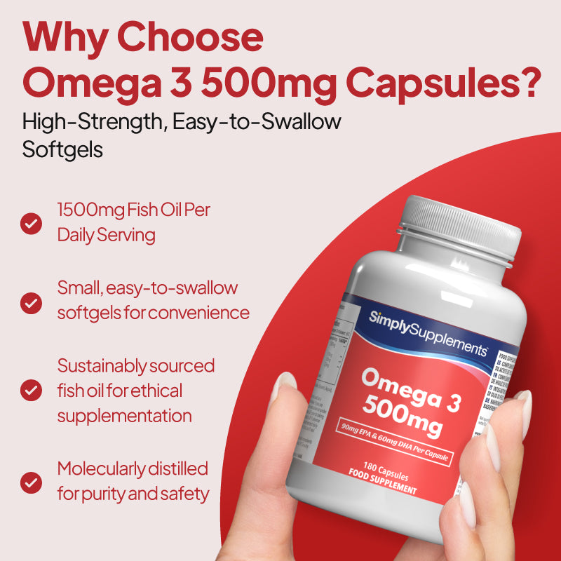 Omega 3 Capsules 500mg - product image 2 Omega 3 Capsules 500mg - retailer product image 2