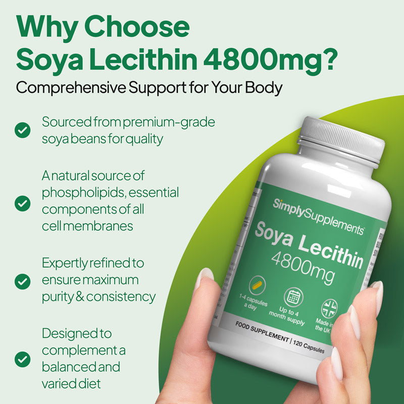 Soya Lecithin Capsules 4,800mg - product image 2 Soya Lecithin Capsules 4,800mg - retailer product image 2